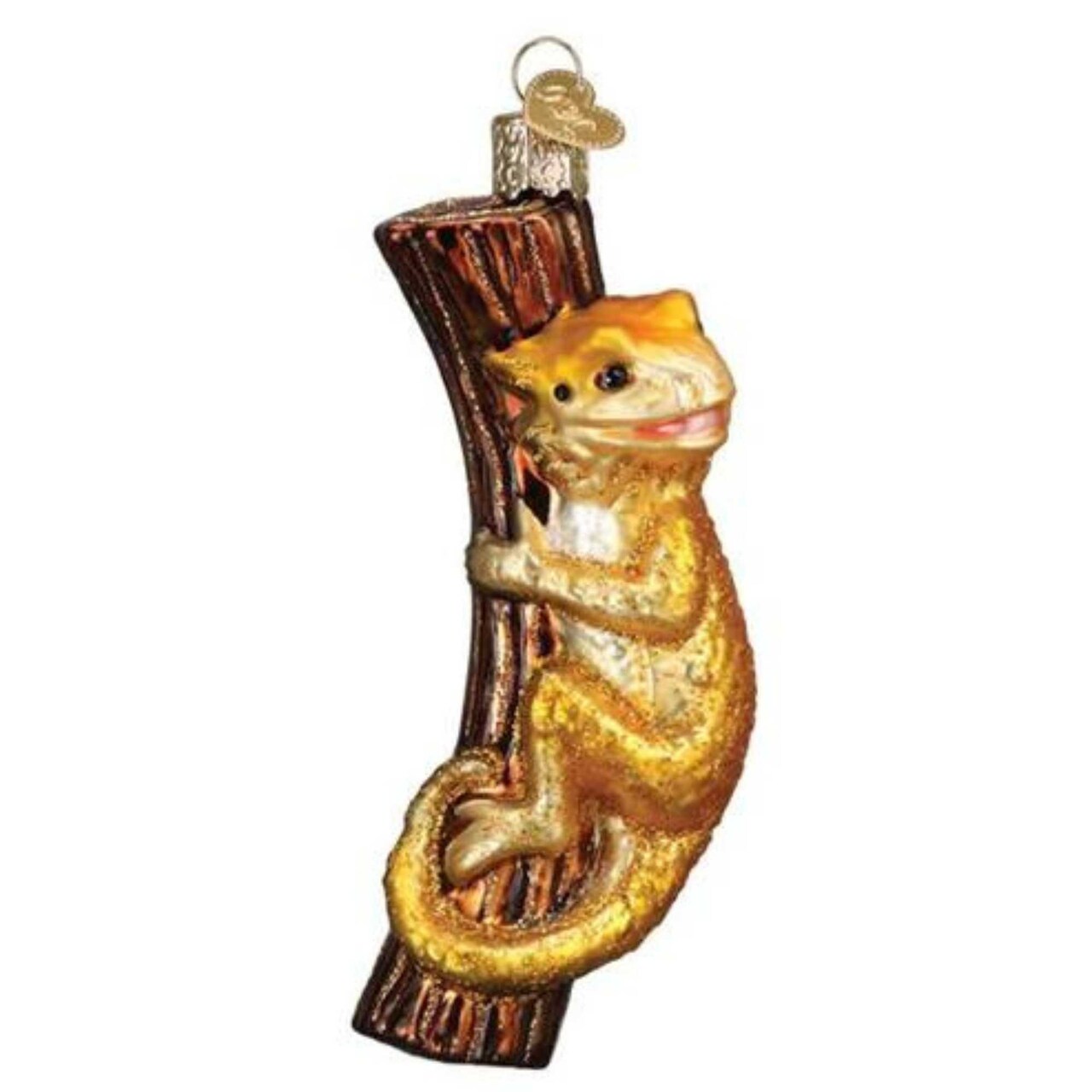 Old World Christmas 4.75 In Bearded Dragon Christmas Tree Ornament , Desert Lizards